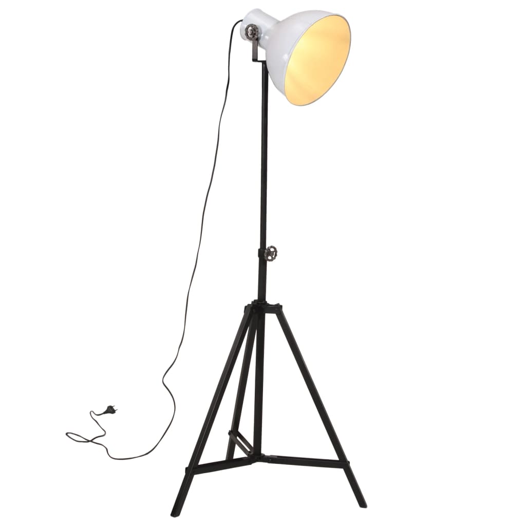 Lampă de podea, alb, 61x61x90/150, 25 W, E27