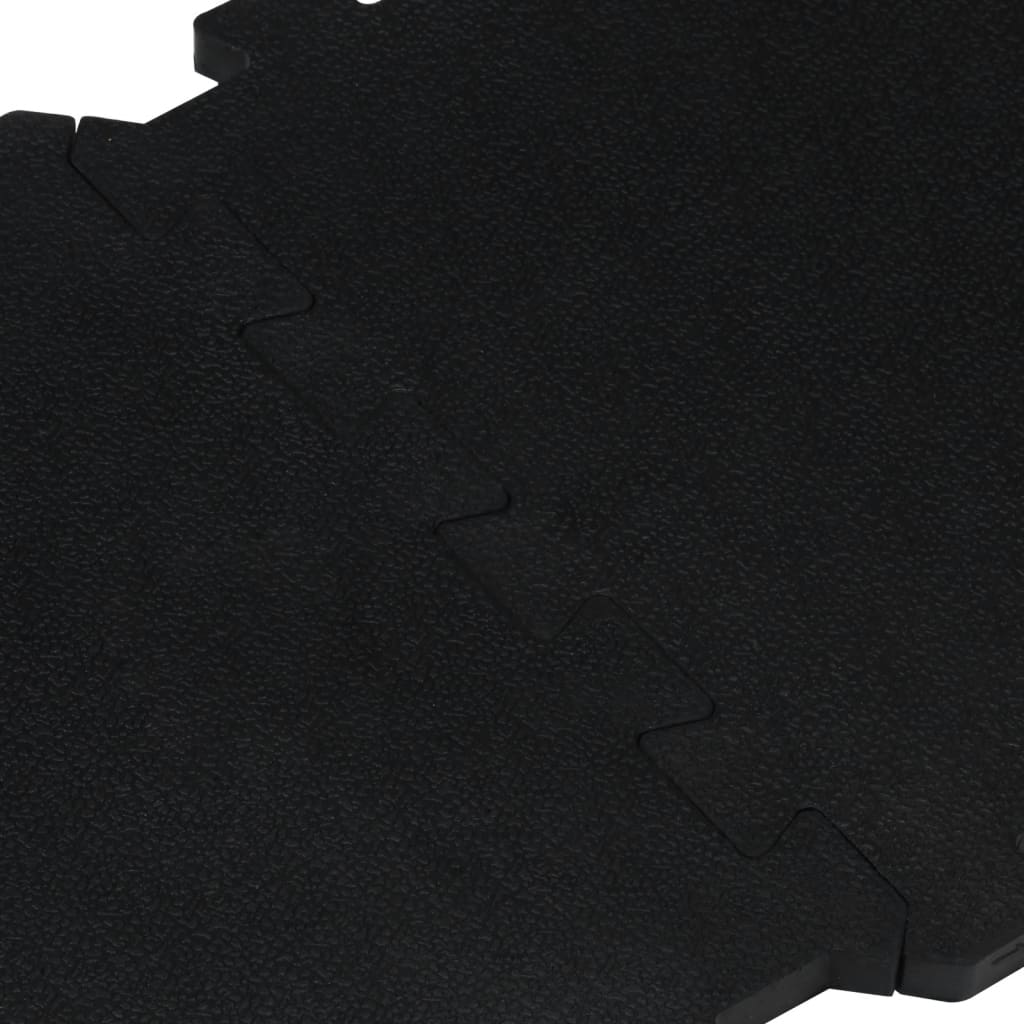 Plăci de podea din cauciuc, 4 buc., negru, 16 mm, 30x30 cm