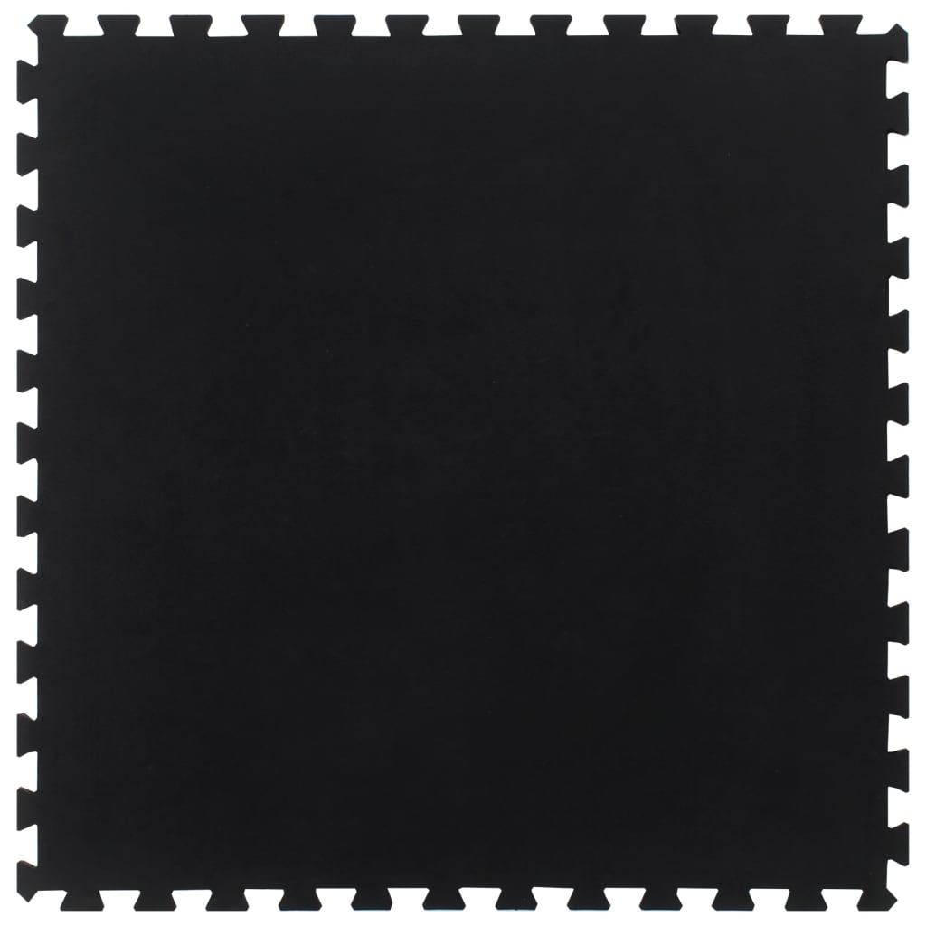 Placă de podea din cauciuc, negru, 12 mm, 100x100 cm