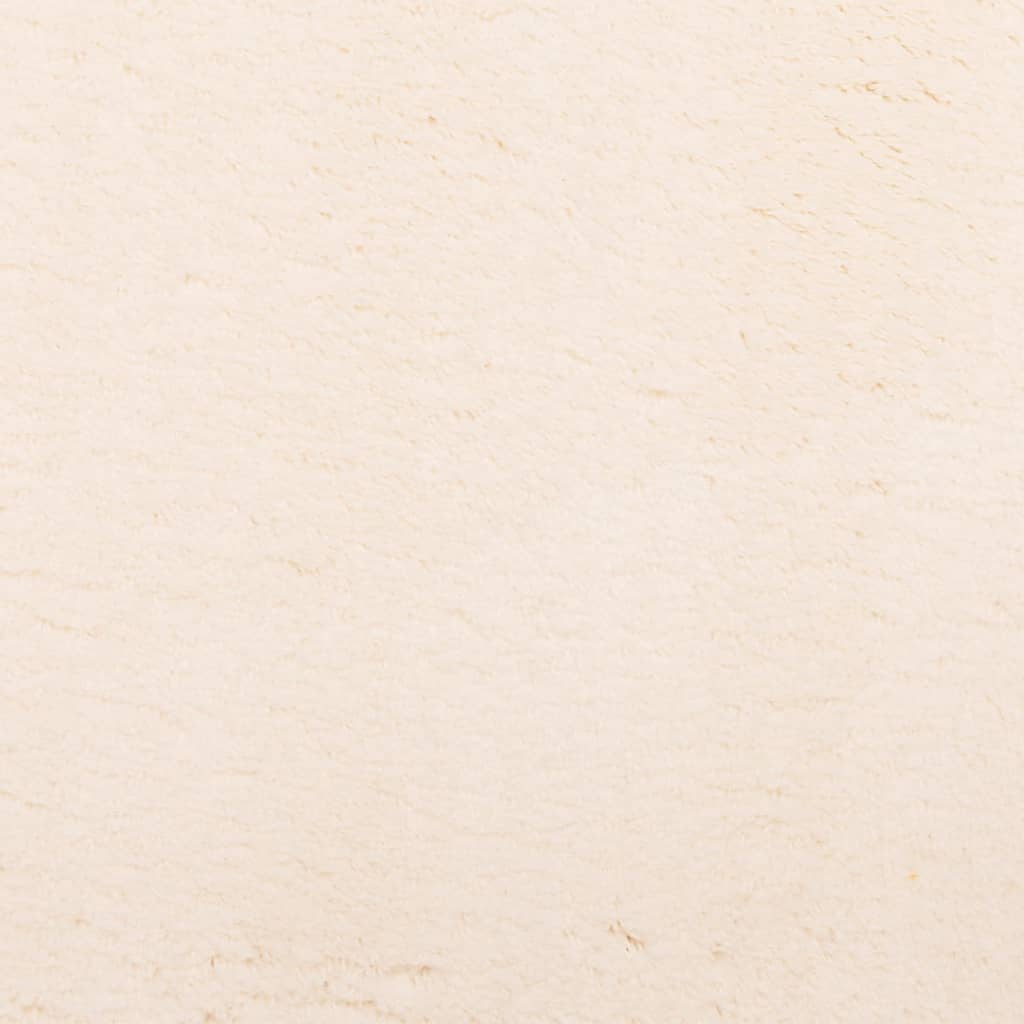 Covor HUARTE, fir scurt, moale și lavabil, bej, 200x200 cm