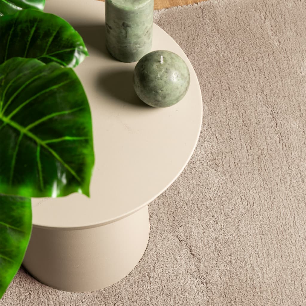 Covor HUARTE, fir scurt, moale și lavabil, nisipiu, 140x200 cm