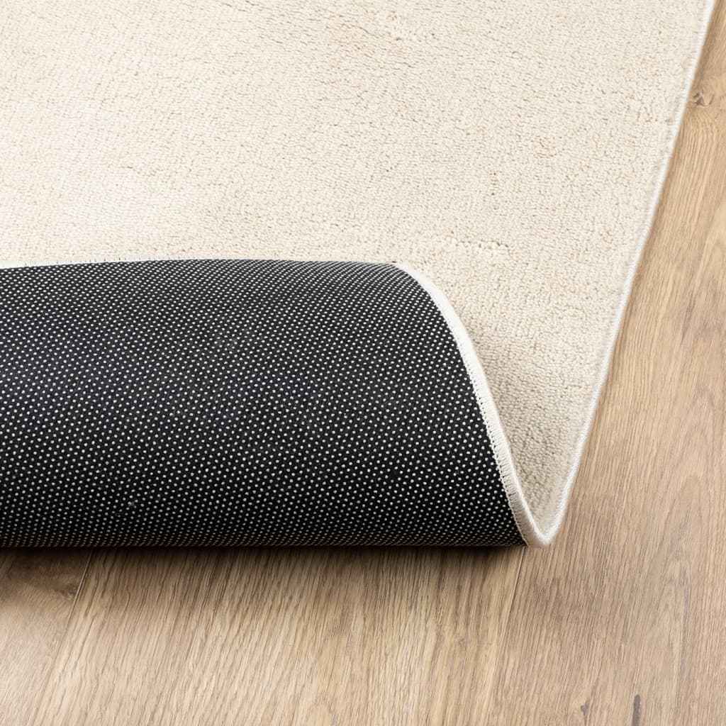 Covor „OVIEDO”, fire scurte, bej, 240x240 cm