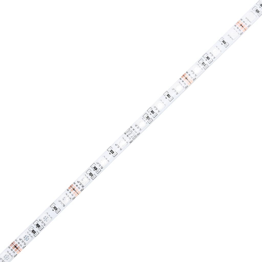 Noptieră cu lumini LED, alb, 40x39x48,5 cm