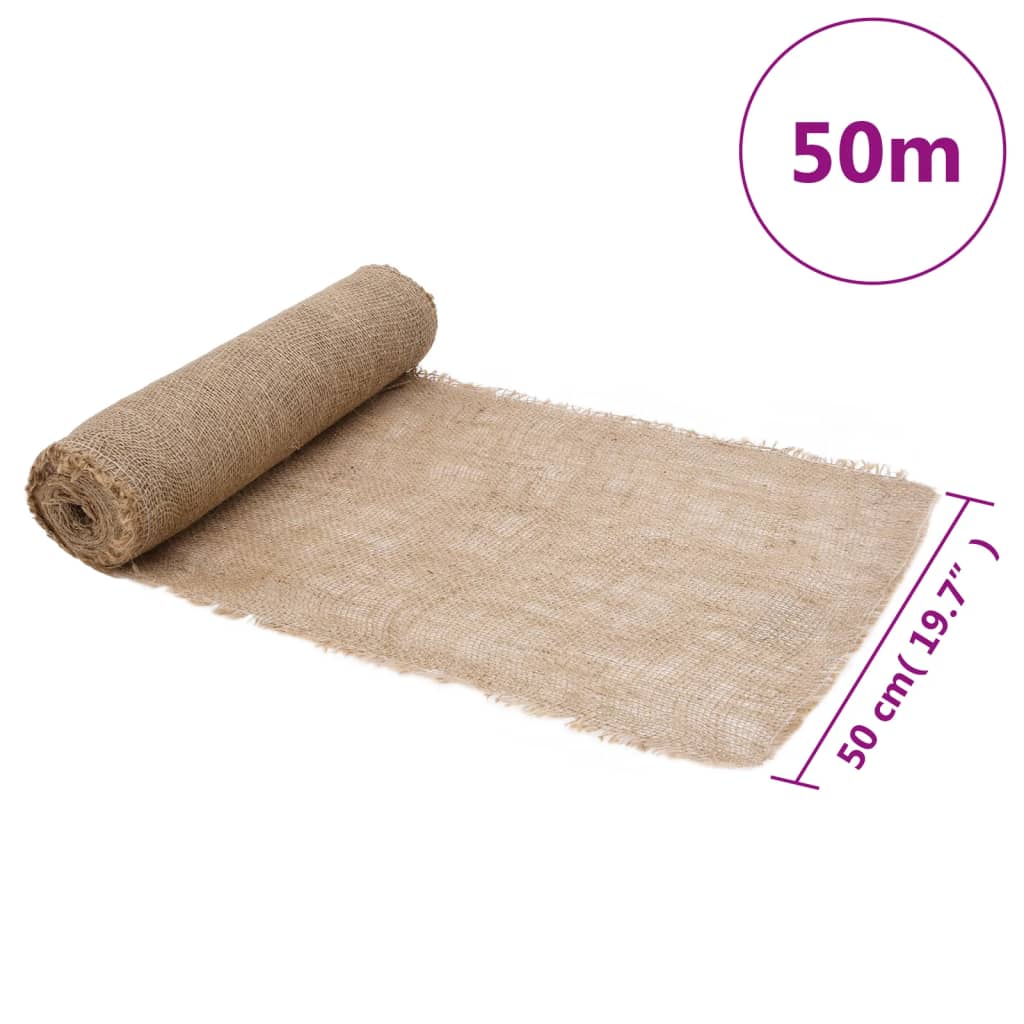 Rolă de iută 0,5x50 m 100% iută 200 g/m²