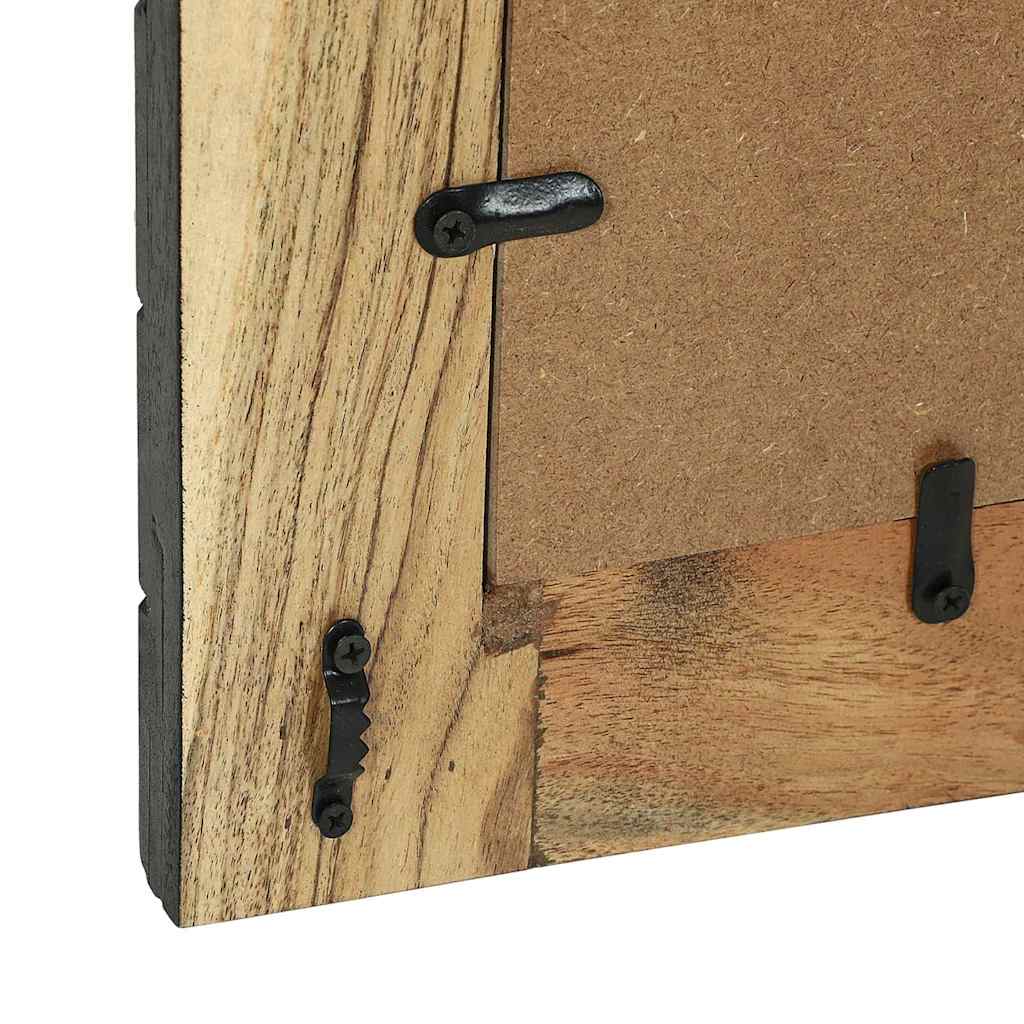 Ogledna de perete Dreptunghiular Negru și Maro 50 x 2 x 50 cm