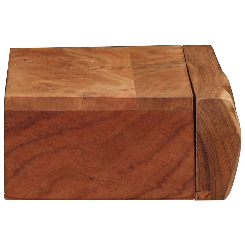 Rafturi de perete 2 buc 40x17x8 cm din lemn masiv de salcâm