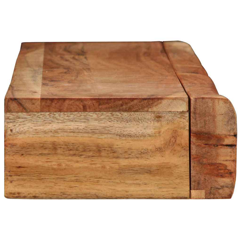 Rafturi de perete 2 buc 100x17x8 cm Lemn masiv de salcâm