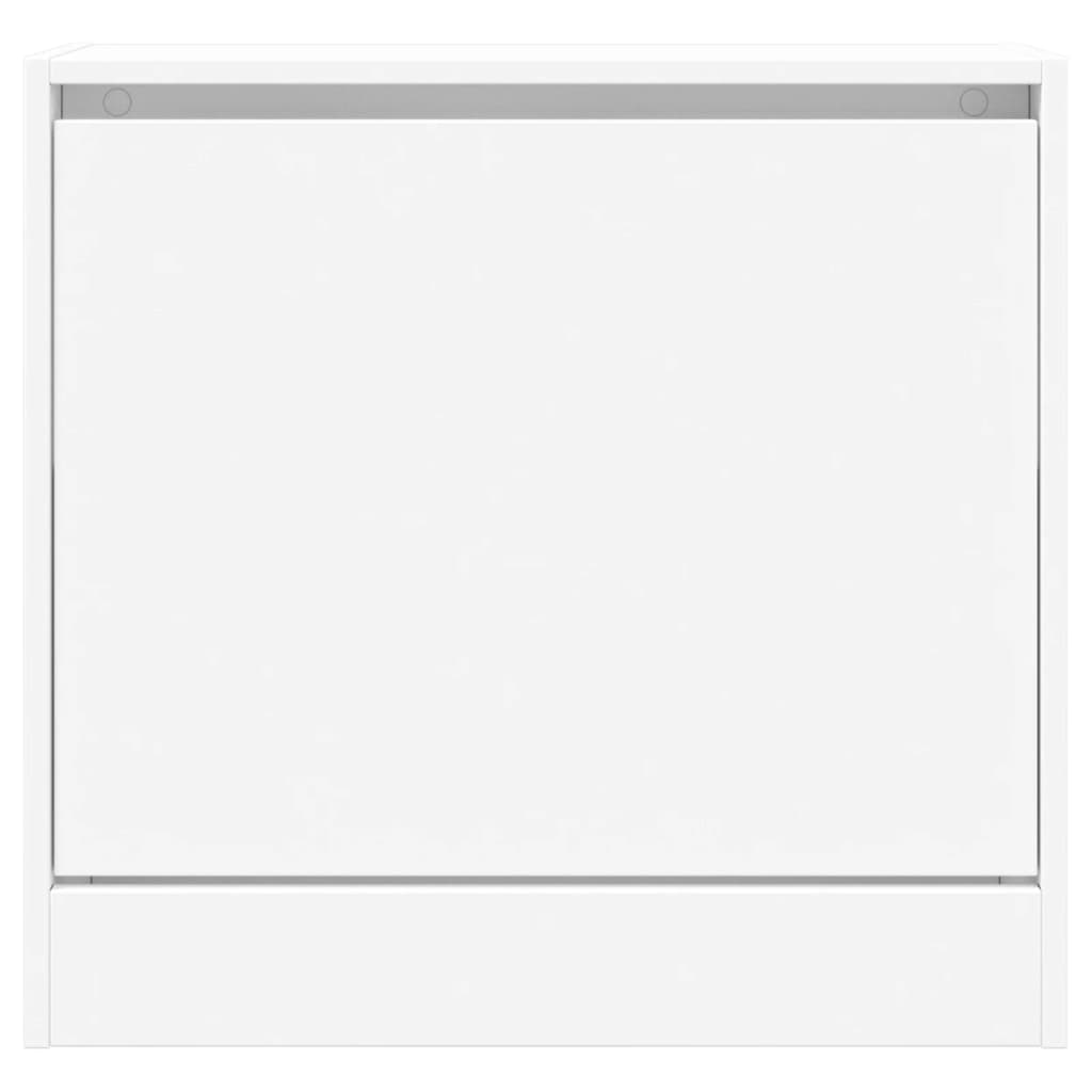 Pantofar, alb, 60x21x57 cm, lemn prelucrat