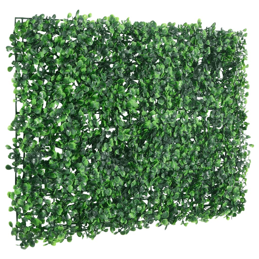 Gard din frunze de arbust artificiale, 24 buc. verde 40x60 cm