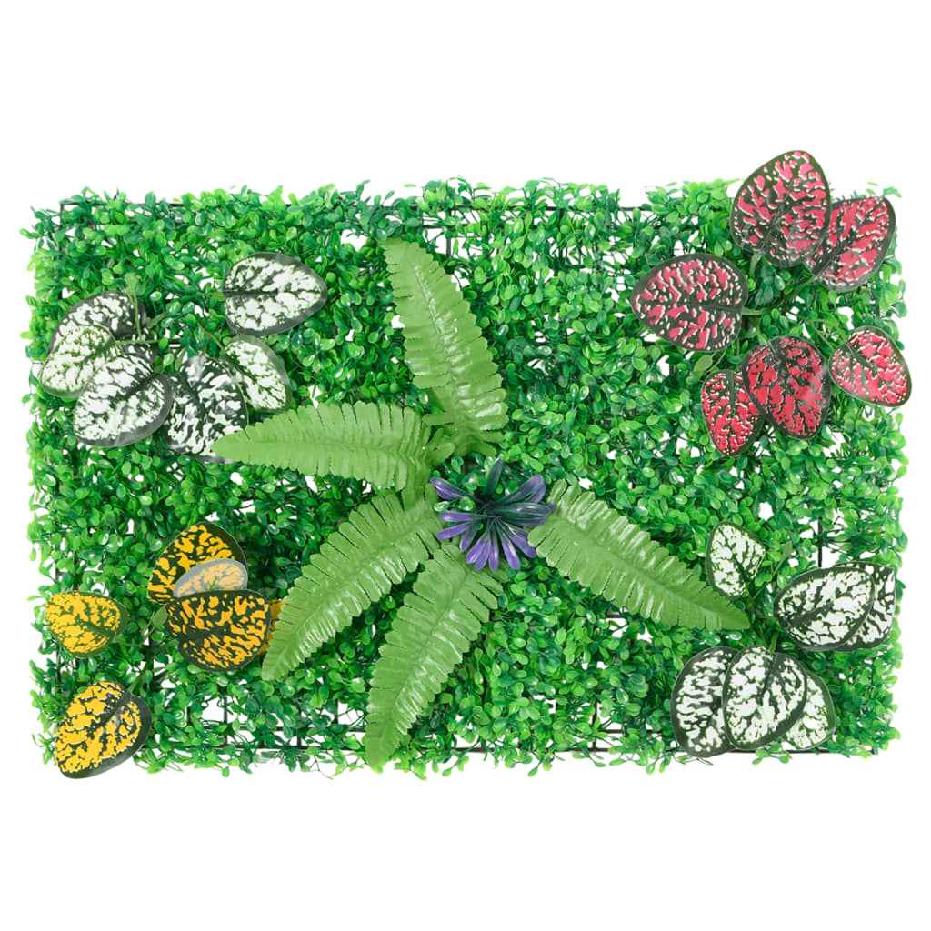 Gard din plante artificiale, 6 buc., verde, 40x60 cm