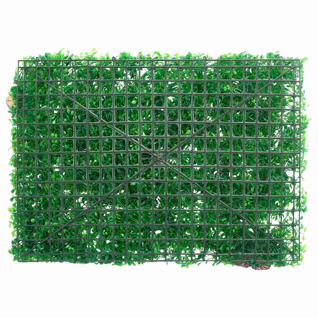 Gard din plante artificiale, 6 buc., verde, 40x60 cm
