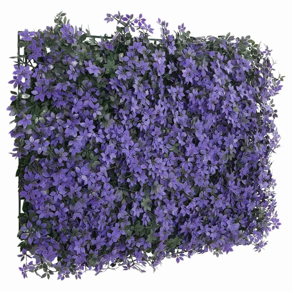 Gard din frunze artificiale, 24 buc., violet, 40x60 cm