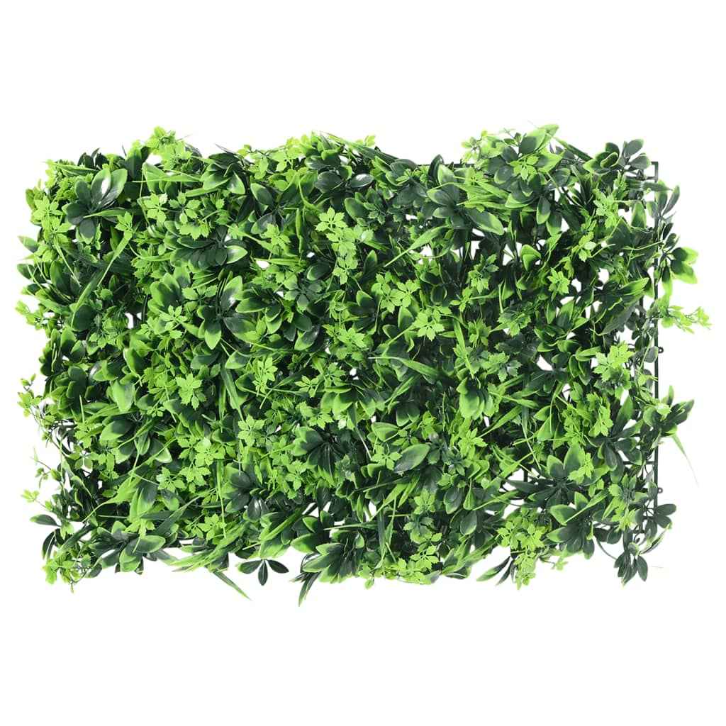 Gard din frunze artificiale, 6 buc., verde, 40x60 cm