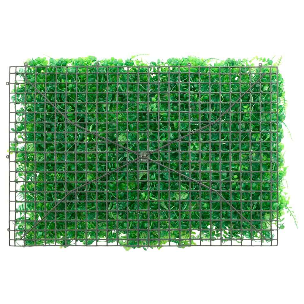 Gard din frunze de ferigă artificiale, 6 buc., verde, 40x60 cm