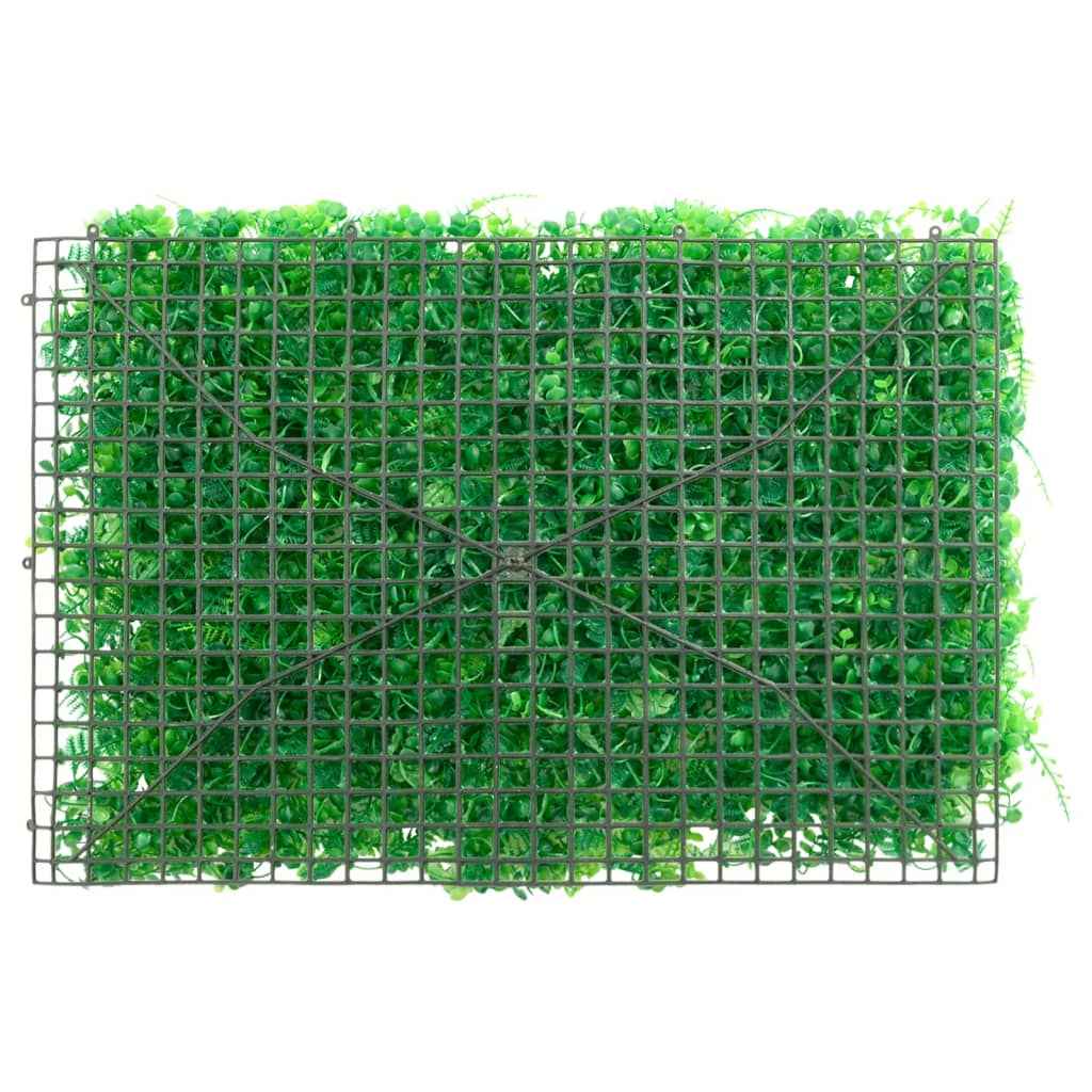 Gard din frunze de ferigă artificiale, 24 buc, verde, 40x60 cm