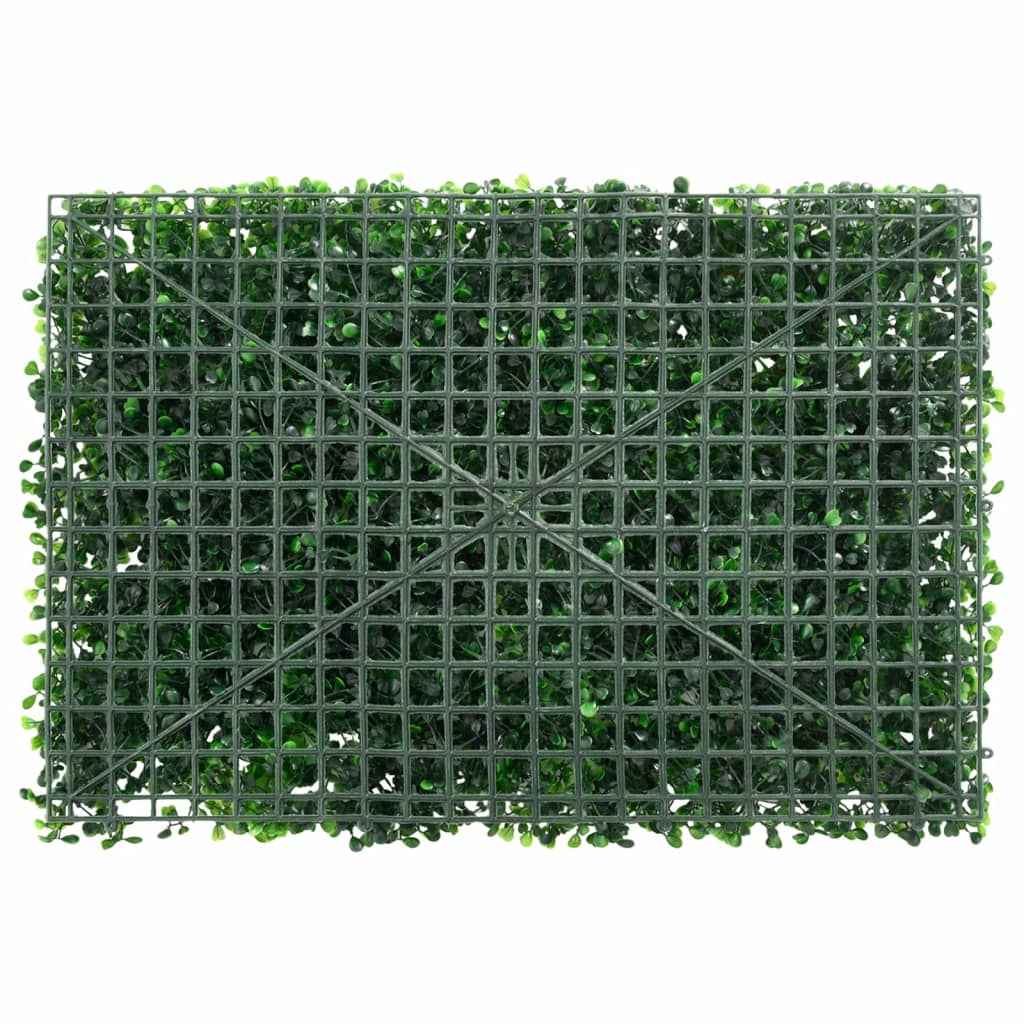 Gard din plante artificiale, 6 buc., verde, 40x60 cm