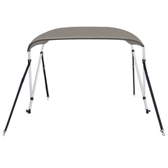 Parasolar barcă Bimini cu 2 arcuri, gri, 150x120x110 cm