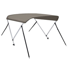 Parasolar barcă Bimini cu 2 arcuri, gri, 180x150x110 cm