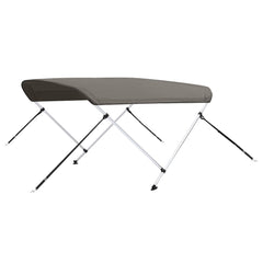 Parasolar barcă Bimini cu 2 arcuri, gri, 180x150x110 cm