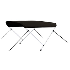 Parasolar barcă Bimini cu 2 arcuri, negru, 150x120x110 cm