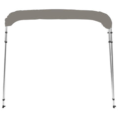 Parasolar barcă Bimini cu 4 arcuri, gri, 243x180x137 cm