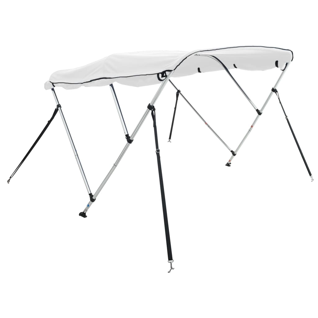 Parasolar Bimini 4 arcuri pereți laterali, 243x(200-213)x137 cm