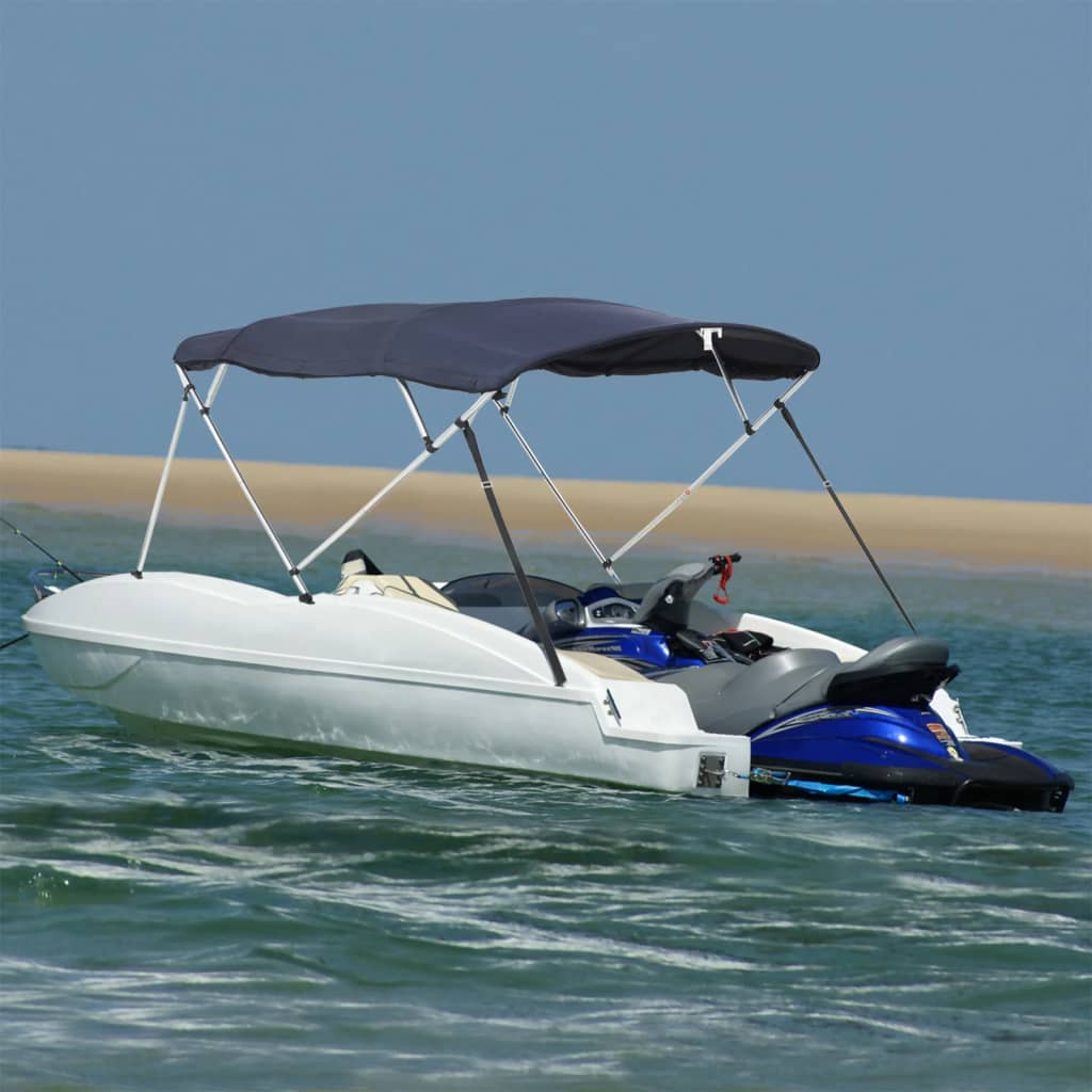 Parasolar Bimini 4 arcuri pereți laterali 243x(230-244)x137 cm