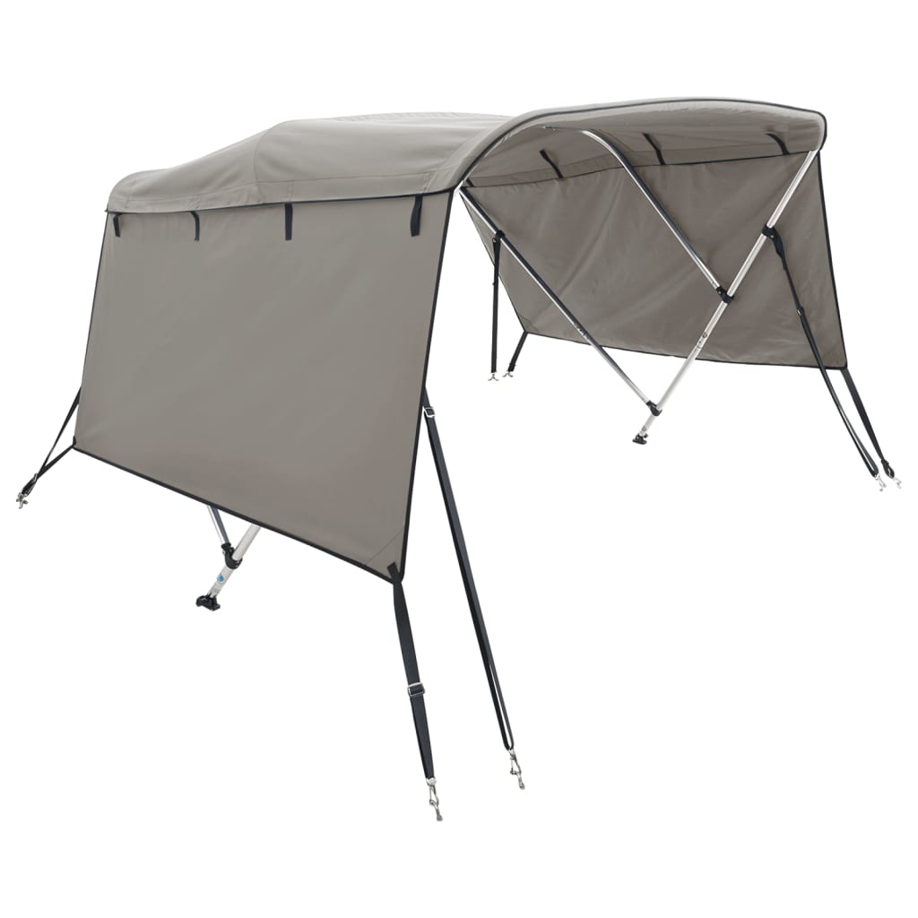 Parasolar Bimini 4 arcuri pereți laterali, 243x(200-213)x137 cm