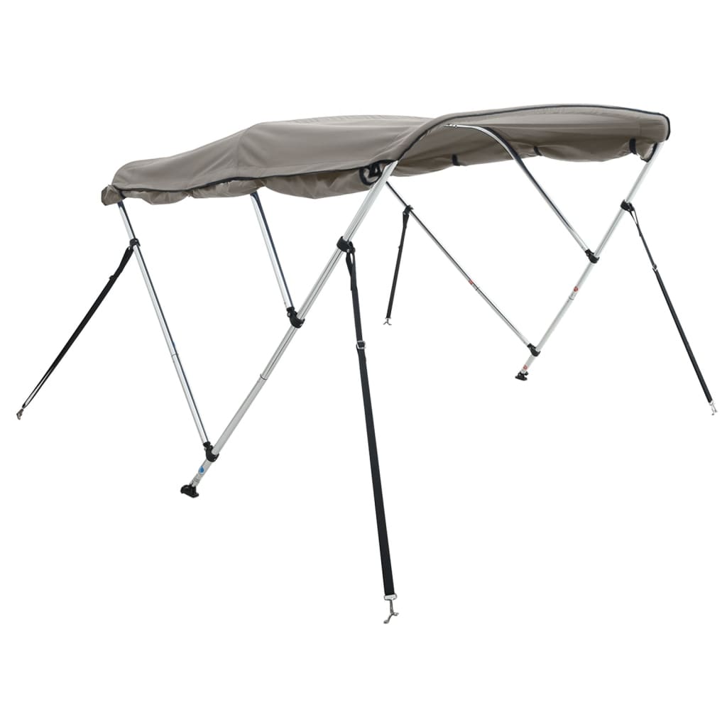 Parasolar Bimini 4 arcuri pereți laterali, 243x(200-213)x137 cm