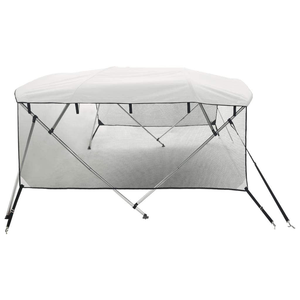 Parasolar Bimini 3 arcuri pereți din plasă 183x(137-152)x137 cm