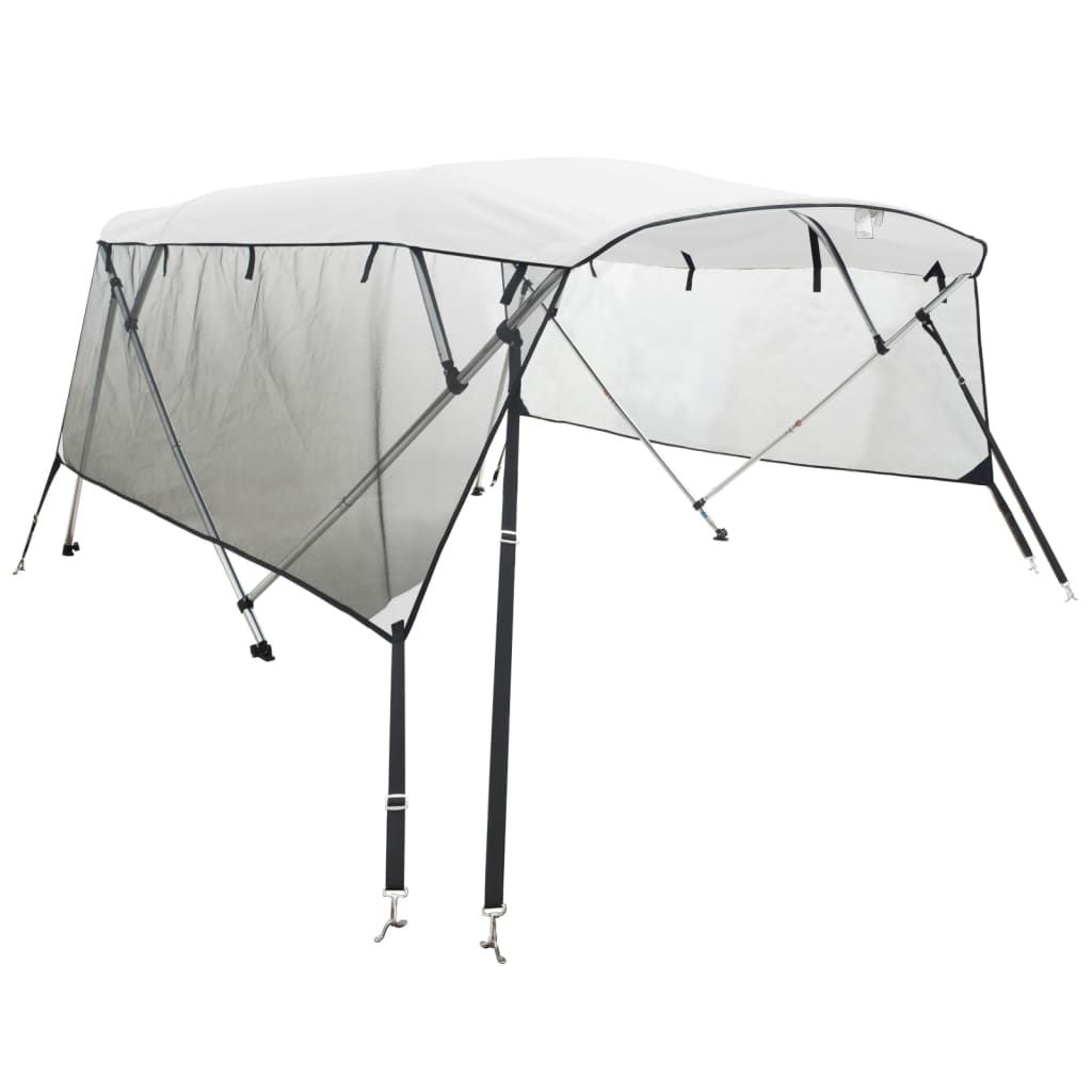 Parasolar Bimini 3 arcuri pereți din plasă 183x(170-182)x137 cm