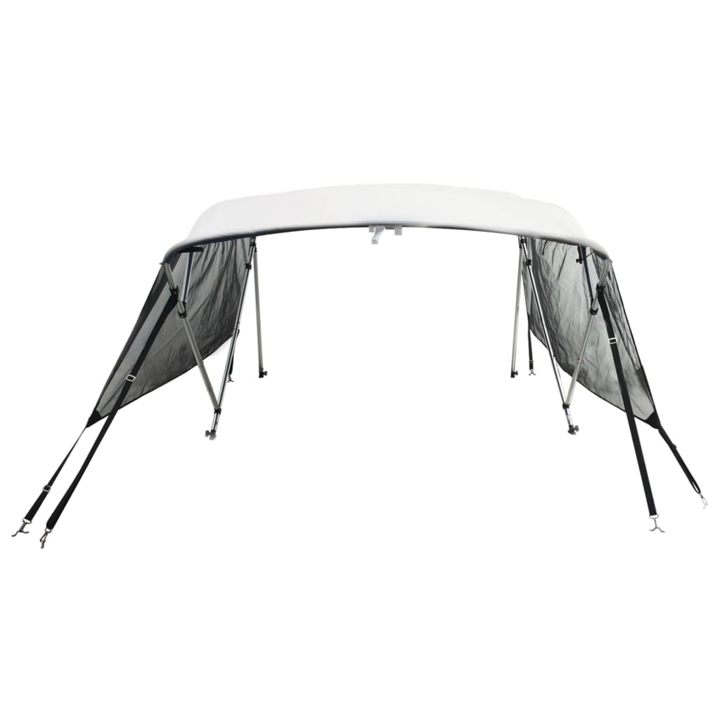 Parasolar Bimini 3 arcuri pereți din plasă 183x(170-182)x137 cm