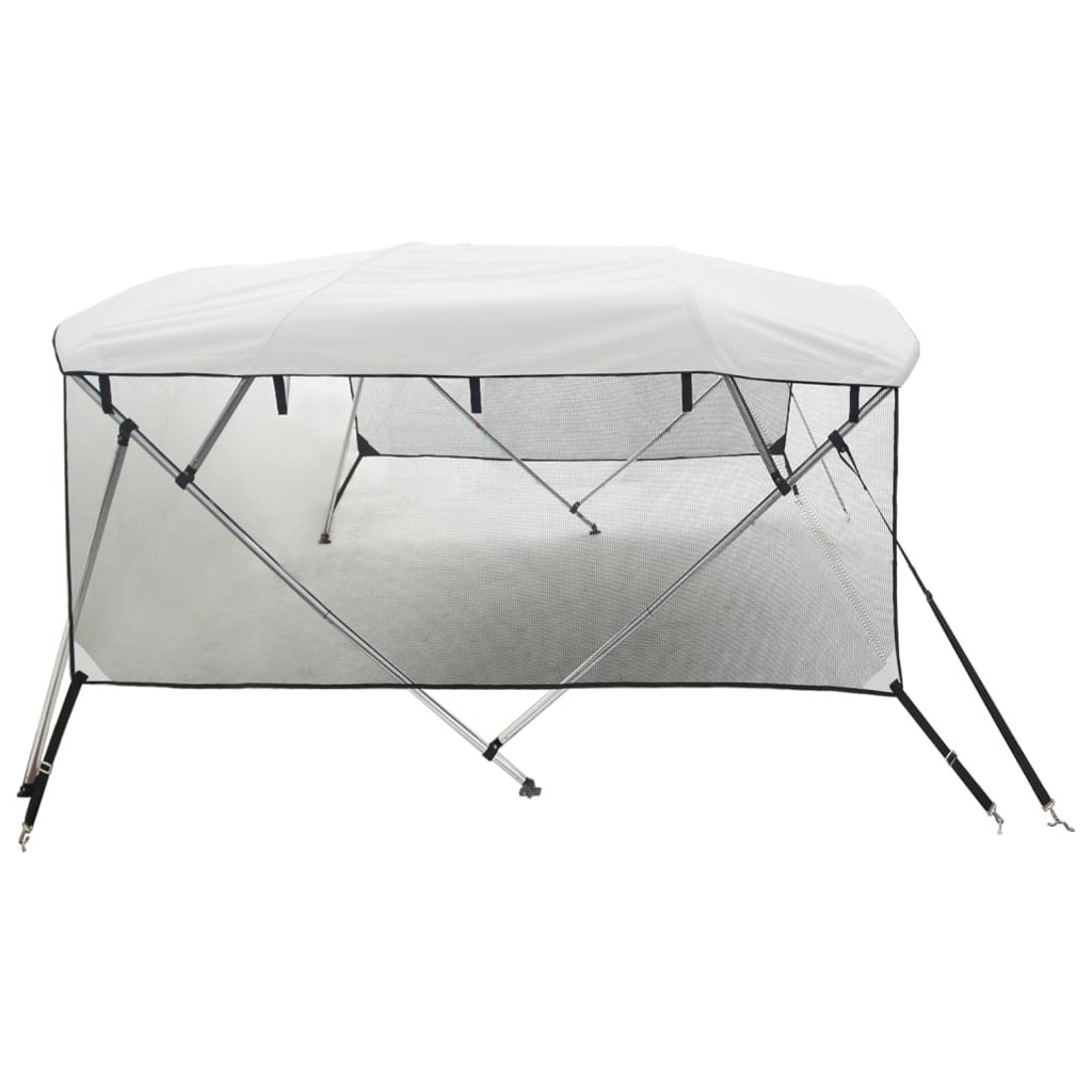 Parasolar Bimini 3 arcuri pereți din plasă 183x(170-182)x137 cm