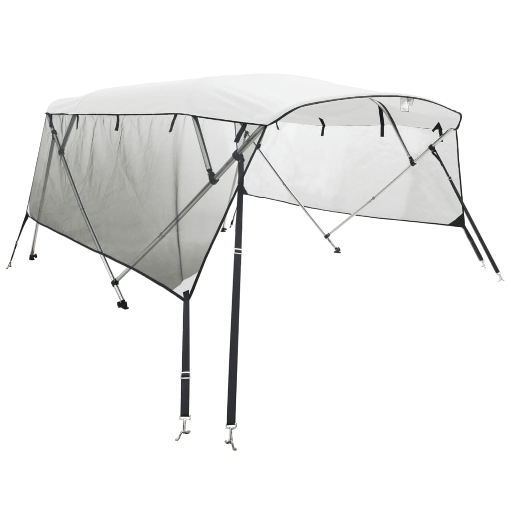 Parasolar Bimini 3 arcuri pereți din plasă 183x(185-198)x137 cm