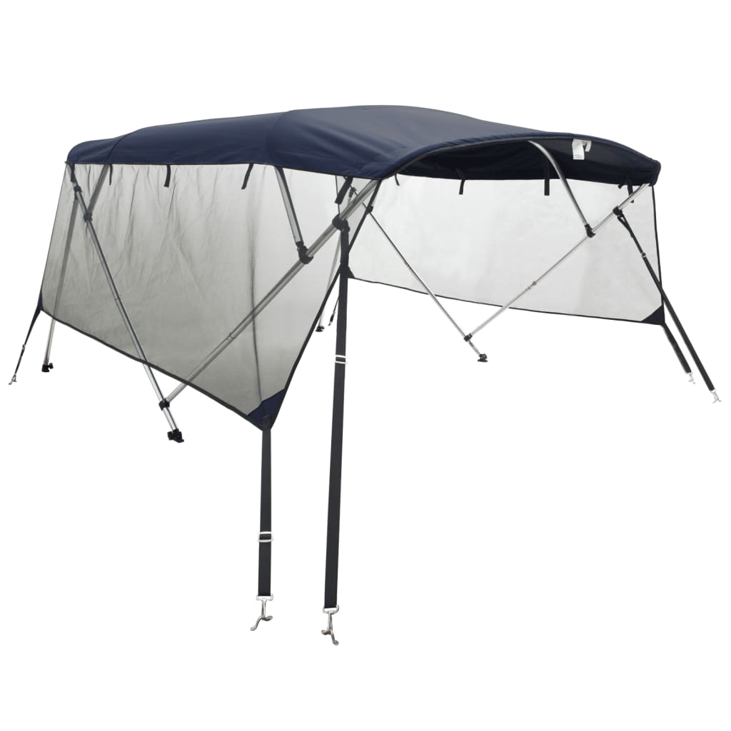 Parasolar Bimini 3 arcuri pereți din plasă 183x(137-152)x137 cm