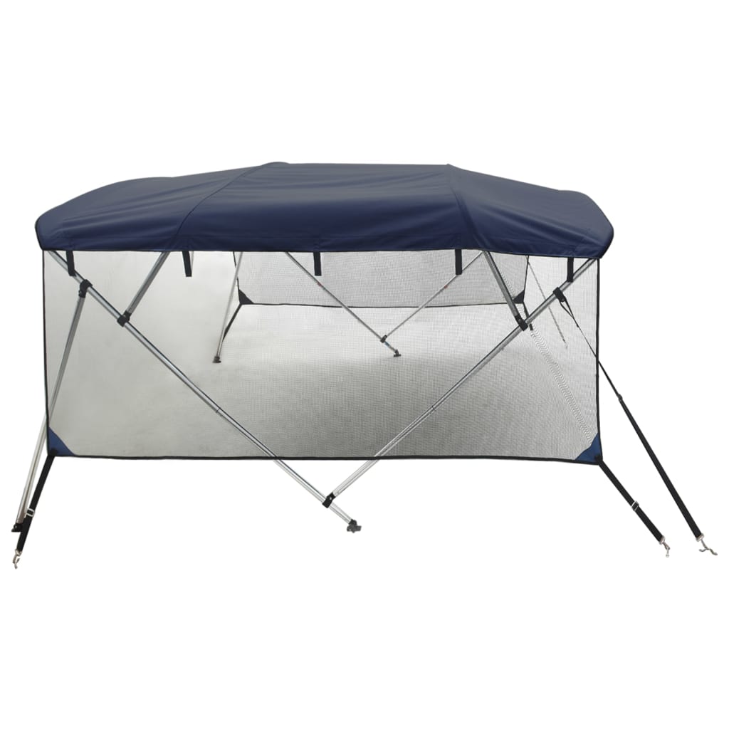 Parasolar Bimini 3 arcuri pereți din plasă 183x(137-152)x137 cm