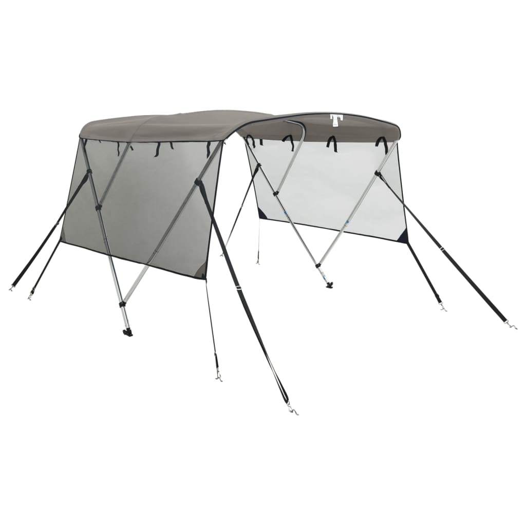 Parasolar Bimini 3 arcuri pereți din plasă 183x(137-152)x137 cm