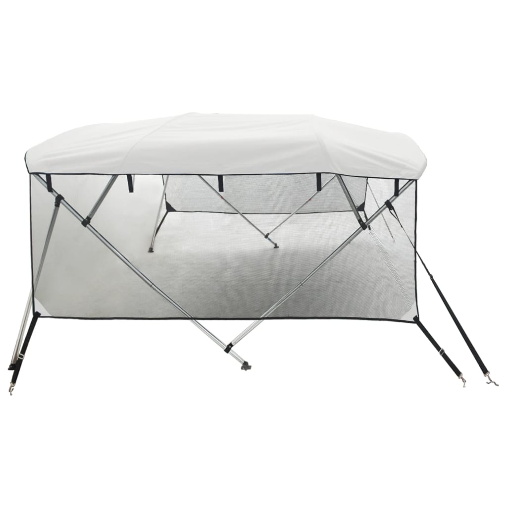 Parasolar Bimini 4 arcuri pereți laterali, 243x(200-213)x137 cm