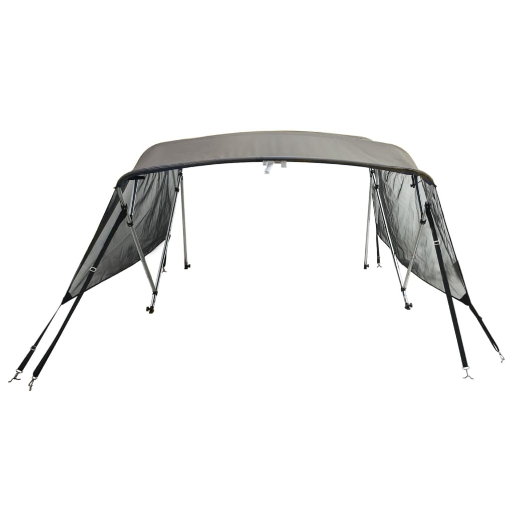 Parasolar Bimini 4 arcuri pereți din plasă 243x(170-182)x137 cm