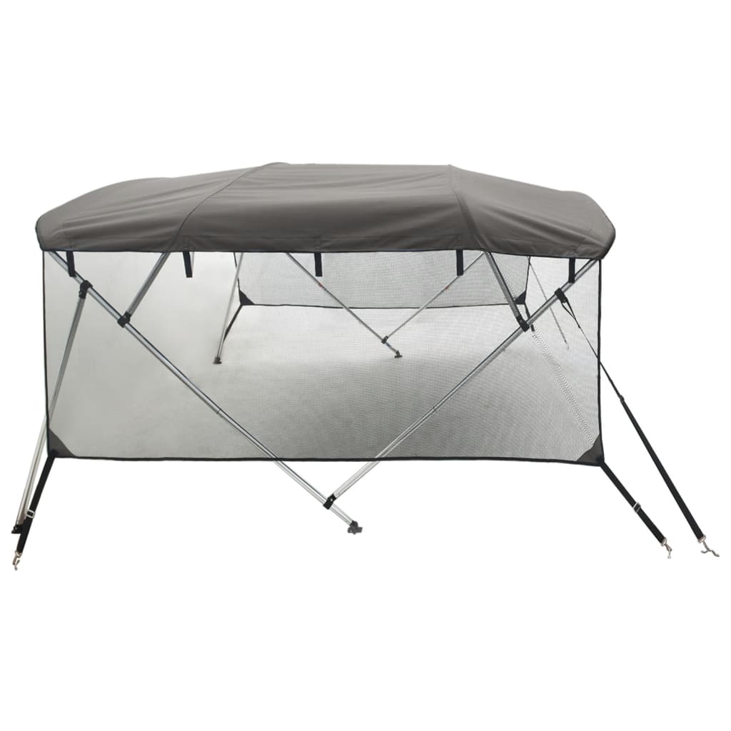 Parasolar Bimini 4 arcuri pereți din plasă 243x(170-182)x137 cm