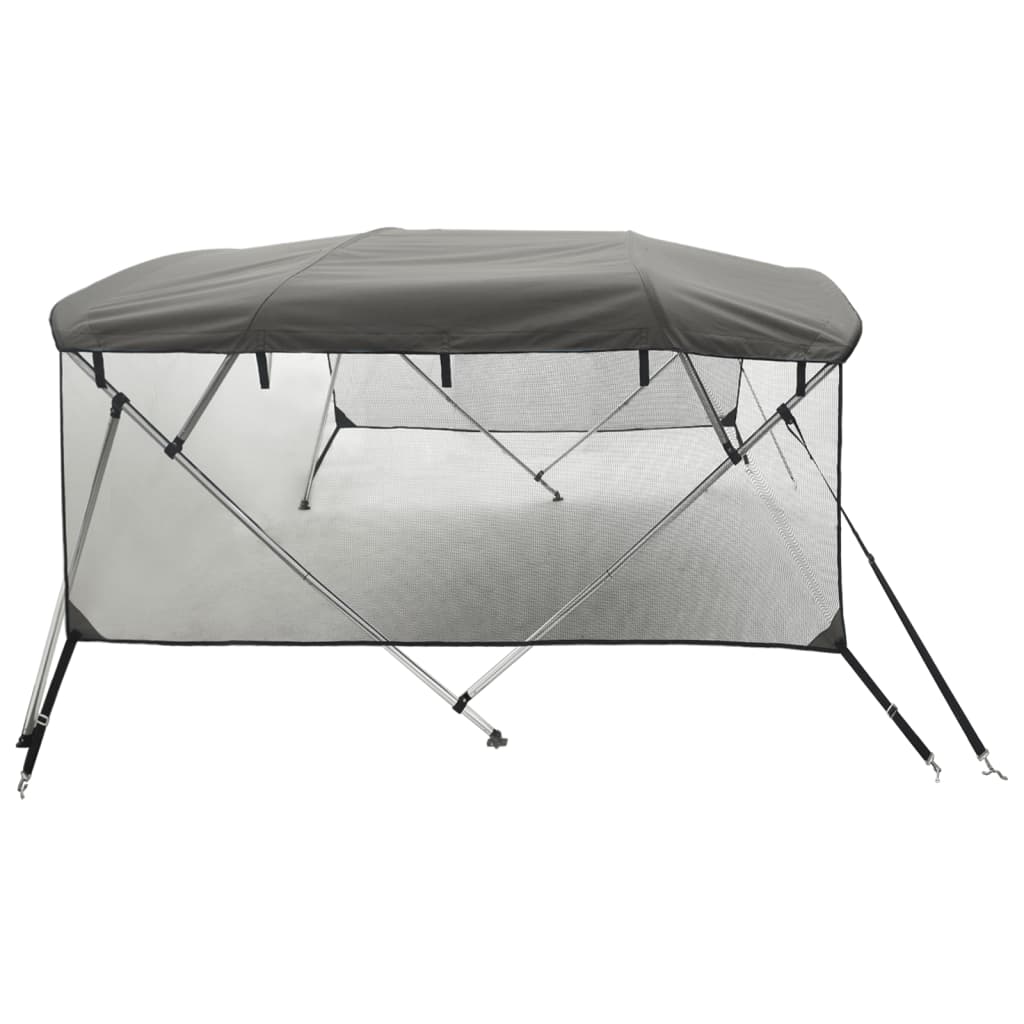 Parasolar Bimini 4 arcuri pereți din plasă 243x(230-244)x137 cm