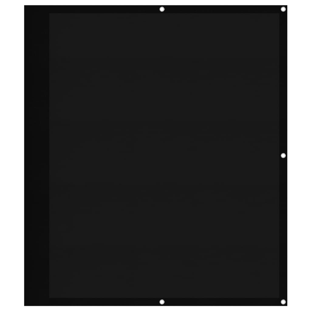 Paravan de balcon, negru, 120x700 cm, 100% poliester oxford