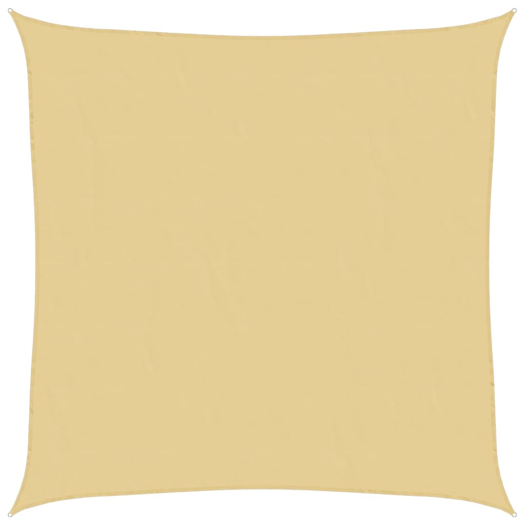 Parasolar, nisipiu, 5x5 m, 100% poliester Oxford