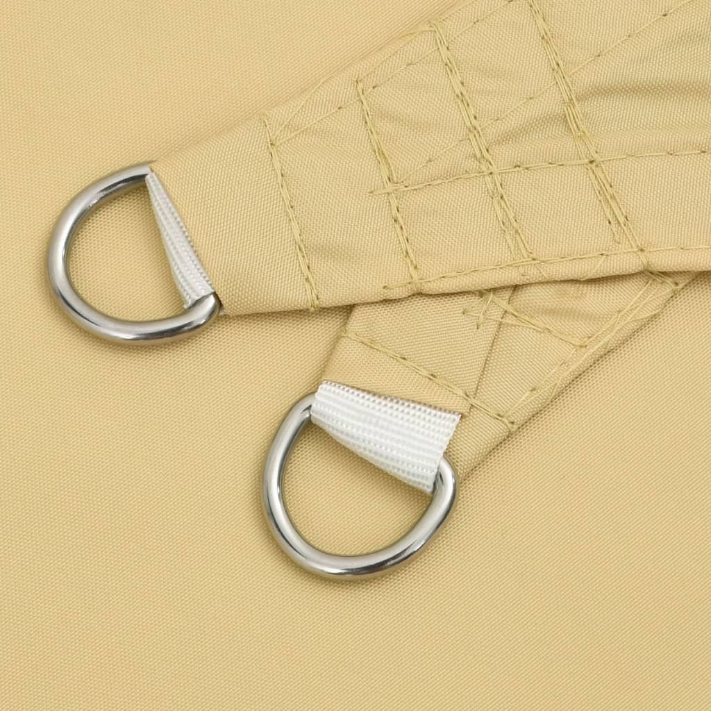 Parasolar, nisipiu, 5x5 m, 100% poliester Oxford