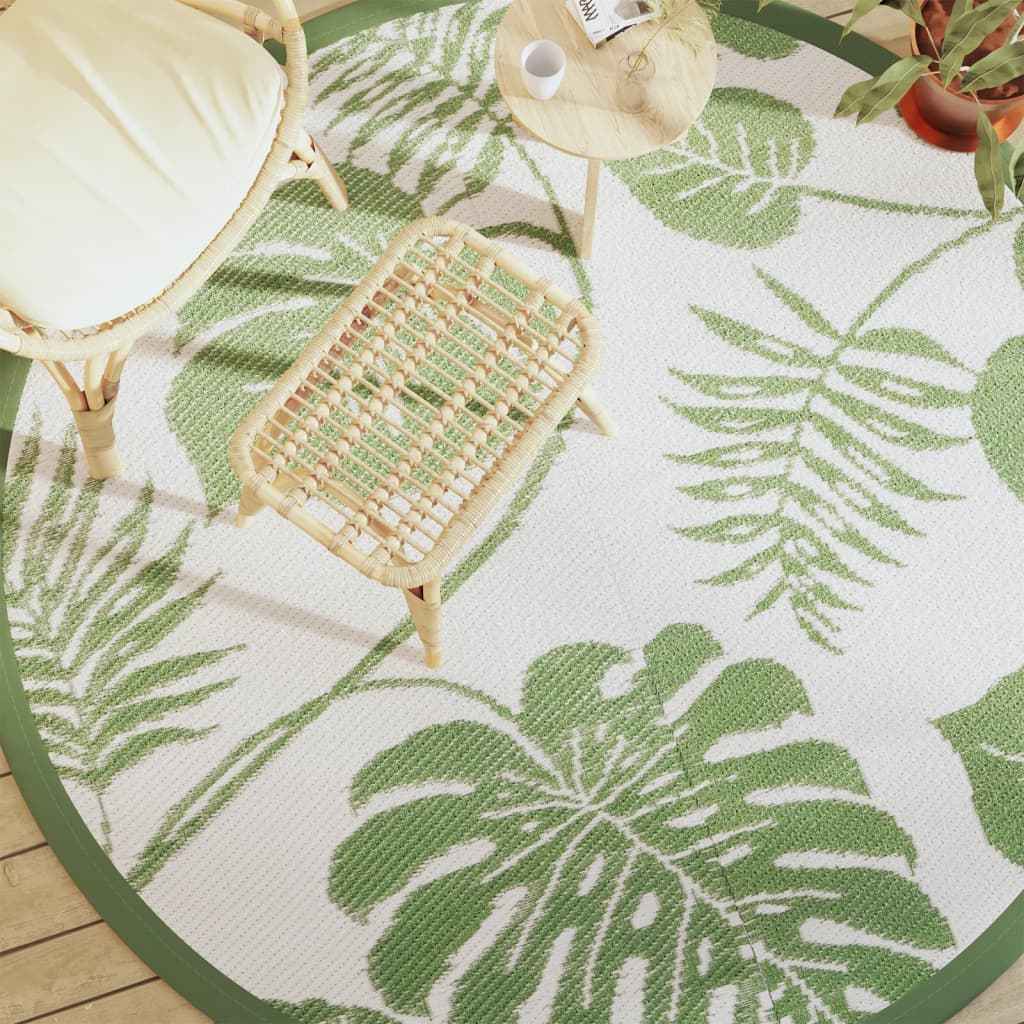 Covor de exterior, ARAKIL verde, Ø200 cm, PP