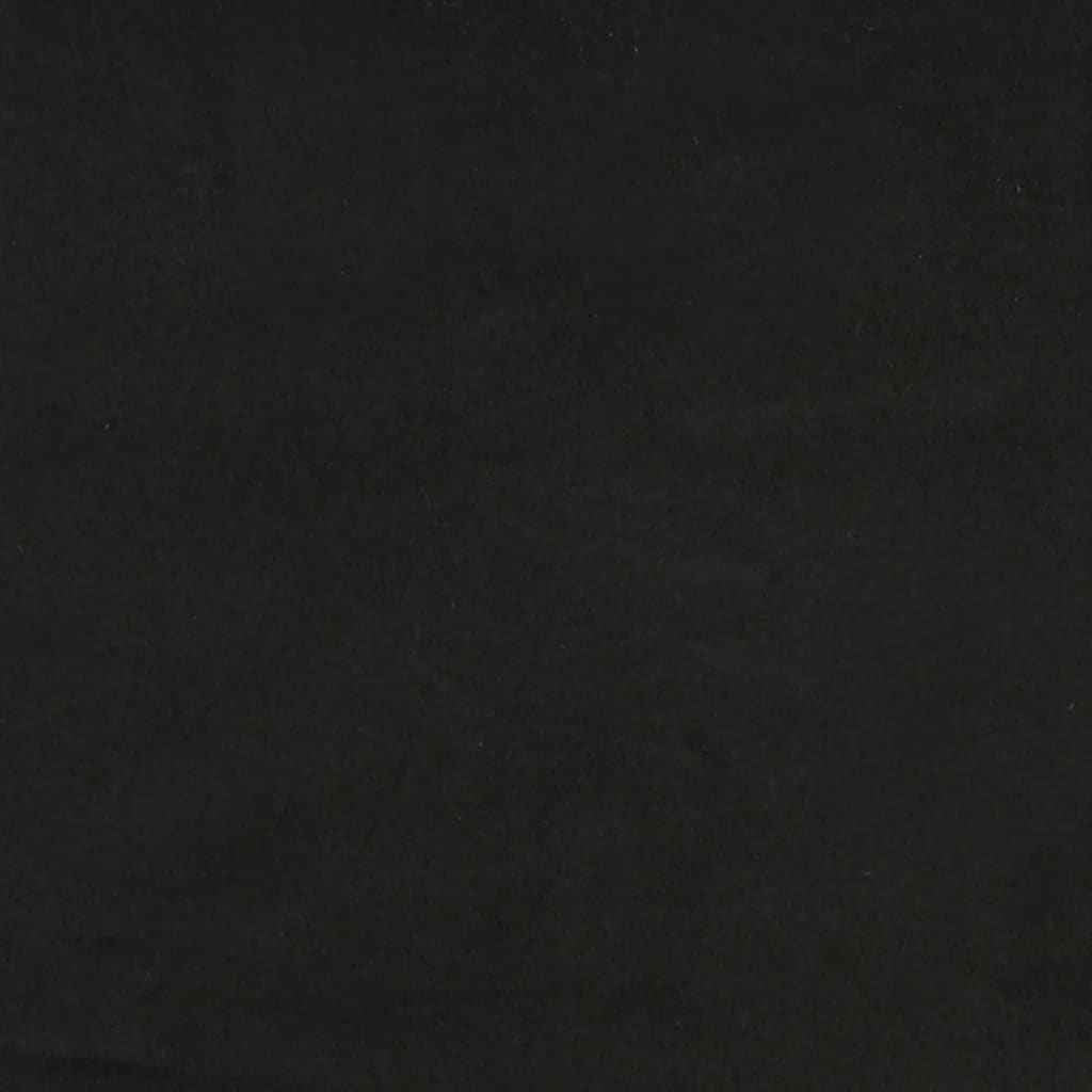 Set canapea 2 piese, negru, catifea