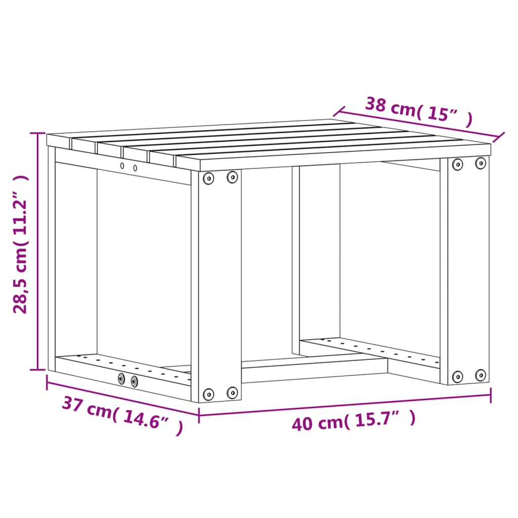 Set mobilier de grădină, 3 piese, alb, lemn masiv de pin