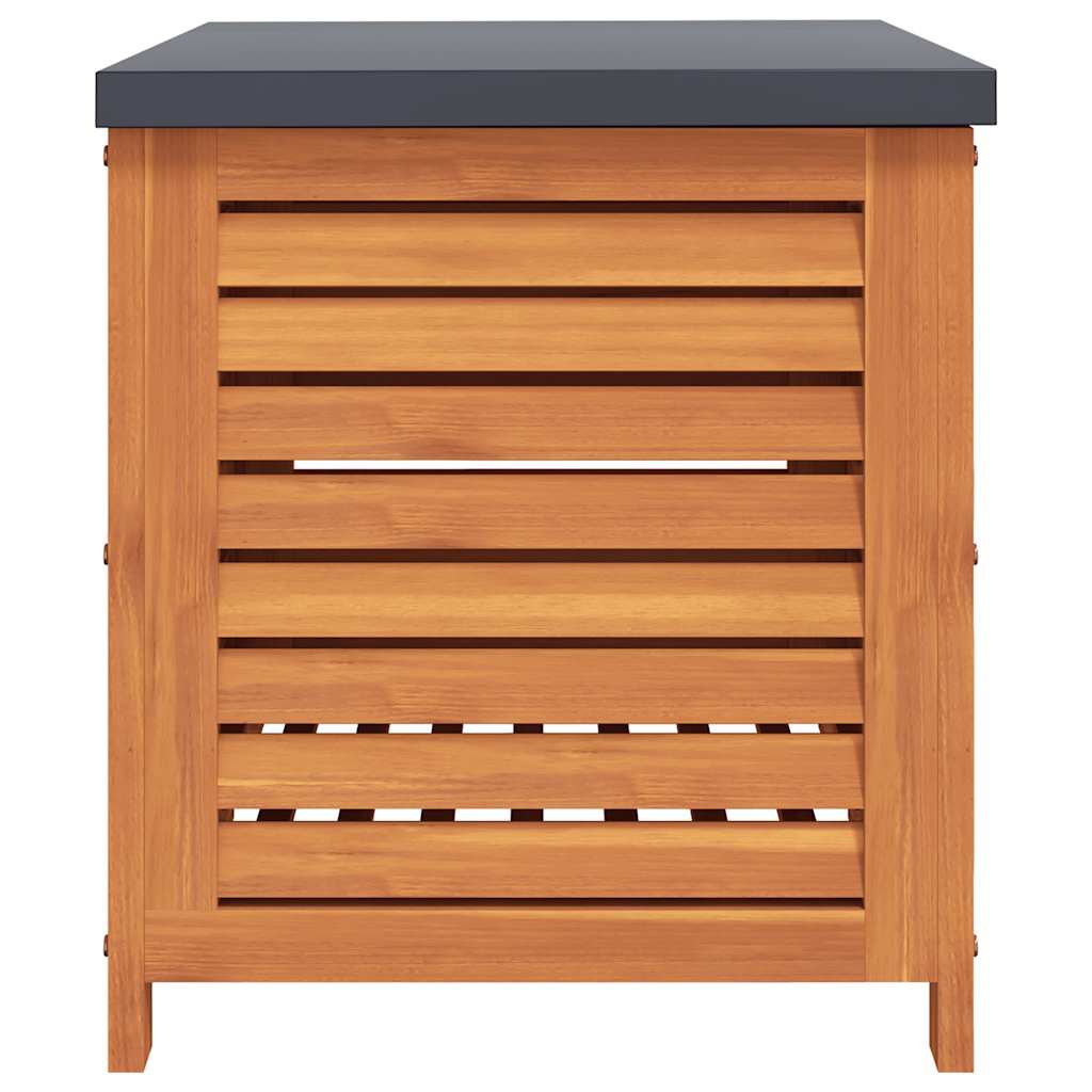 Ladă depozitare de grădină, 60x50x55 cm, lemn masiv de eucalipt