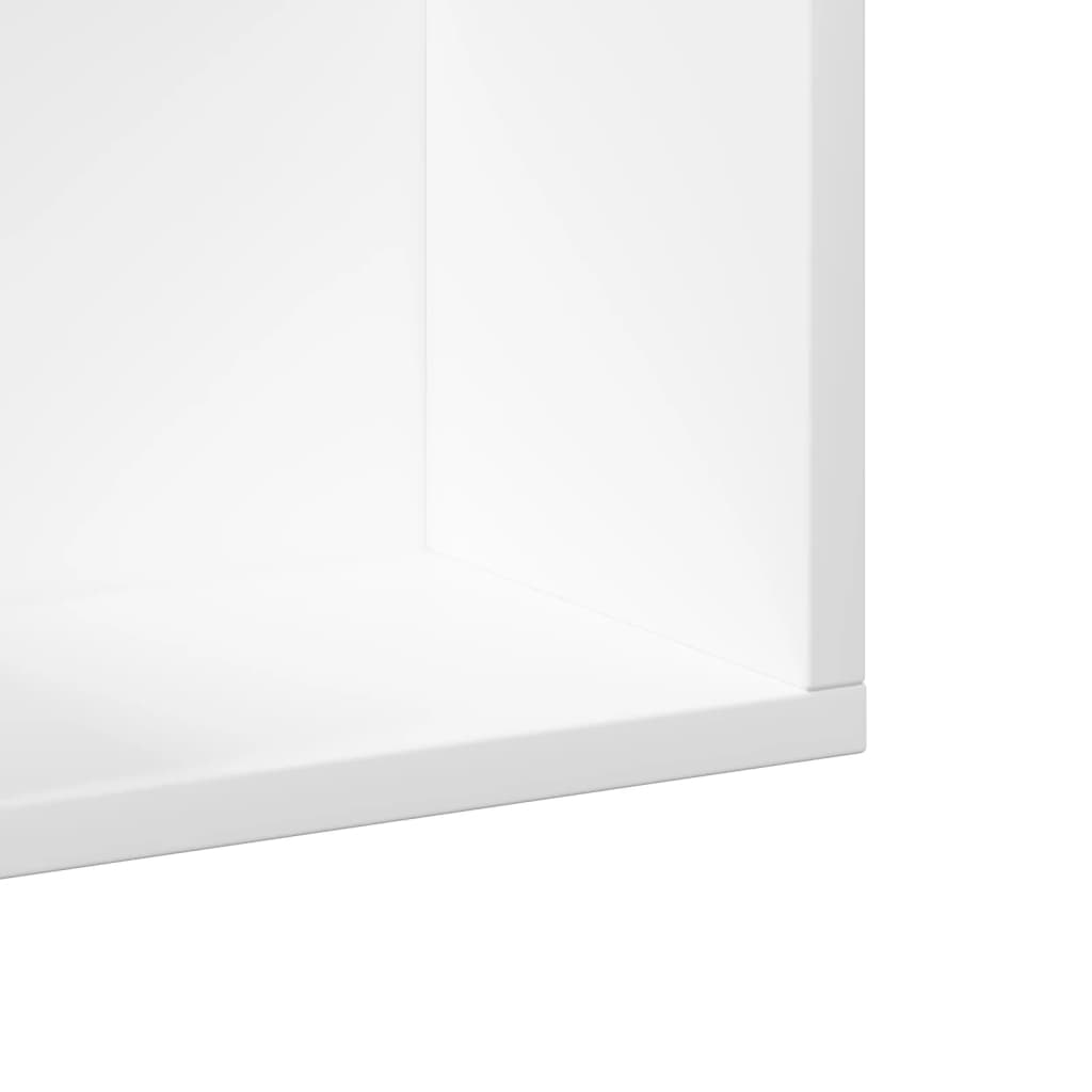 Dulapuri de perete, 2 buc., alb, 75x18x16,5 cm, lemn prelucrat