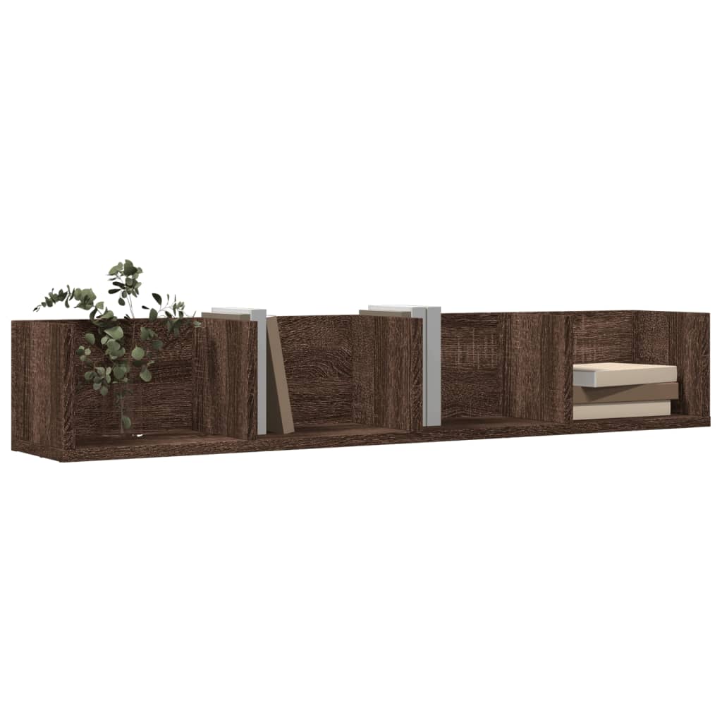 Dulap de perete, stejar maro, 99x18x16,5 cm, lemn compozit